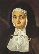 Diego Velazquez Mother Jeronima de la Fuente (detail) (df01) oil on canvas